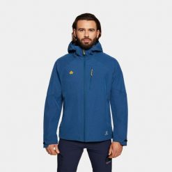 Kurtka męska softshell Alpinus Lautaro. Niebieskie kurtki męskie Alpinus, m, bez wzorów, z softshellu, bez kaptura. Za 299.00 zł.