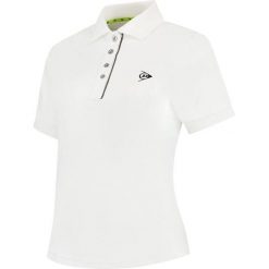 Koszulka sportowa damska Dunlop Club Polo z kołnierzykiem. Białe bluzki sportowe damskie Dunlop, bez kołnierzyka, bez ramiączek. Za 139.99 zł.