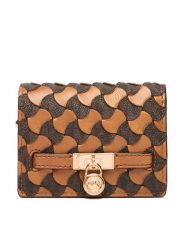 MICHAEL Michael Kors Portfel 32R6GNXD1T Brązowy. Brązowe portfele damskie MICHAEL Michael Kors, bez wzorów, ze skóry. Za 549.99 zł.