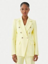 Maryley Marynarka 26EB139/43LE Żółty jasny Regular Fit. Żółte marynarki i żakiety damskie Maryley, l, bez wzorów, z syntetyku. Za 579.99 zł.