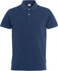 Clique Stretch Premium Polo męska — elastyczna koszulka polo. Niebieskie koszulki polo męskie CLIQUE, m, bez wzorów, z bawełny, bez ramiączek. Za 153.95 zł.