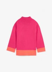 Sweter. Czerwone swetry klasyczne damskie bonprix, z dzianiny, bez kołnierzyka. Za 117.99 zł.