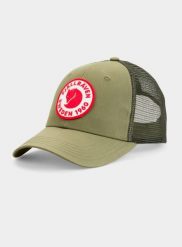 Czapka z daszkiem Fjallraven 1960 Logo Langtradarkeps. Zielone czapki męskie Fjällräven, na lato, bez wzorów, z bawełny, eleganckie. Za 214.95 zł.