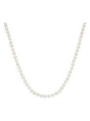 Lulu & Jane Naszyjnik perłowy w kolorze białym - dł. 45 cm rozmiar: onesize. Szare naszyjniki damskie Lulu & Jane, z mosiądzu. Za 43.99 zł.