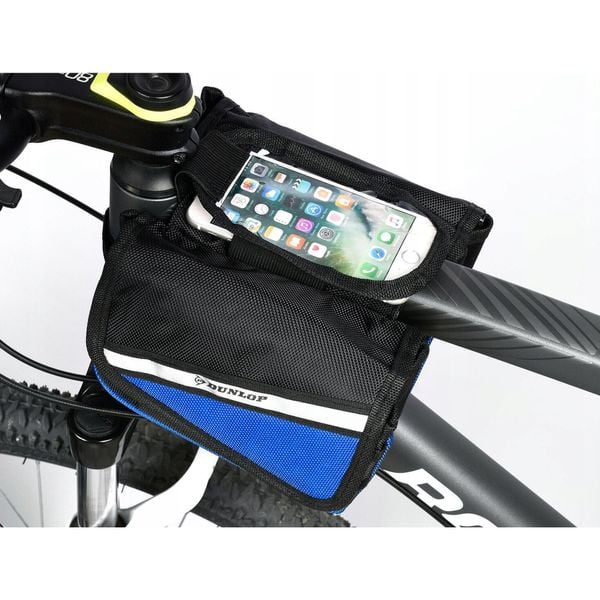 Torba rowerowa sakwa saszetka uchwyt rowerowy na telefon DUNLOP. Czarne torebki klasyczne damskie Dunlop, bez wzorów, bez dodatków. Za 55.00 zł.