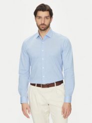 Michael Kors Koszula MD0MD91392 Błękitny Slim Fit. Niebieskie koszule męskie Michael Kors, m, bez wzorów, z bawełny, bez kołnierzyka, bez ramiączek. Za 439.99 zł.