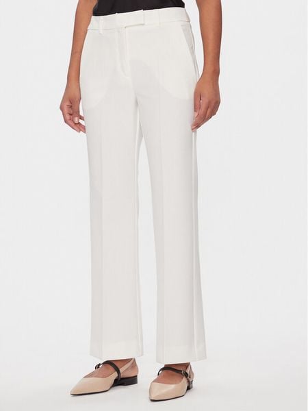 Marella Spodnie materiałowe Child 2413131061200 Écru Regular Fit. Spodnie materiałowe damskie Marella, bez wzorów, z materiału. Za 509.99 zł.