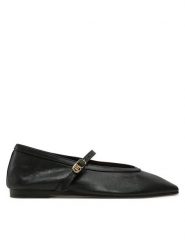 Tommy Hilfiger Baleriny Ballerina Maryjane Soft Leather FW0FW08354 Czarny. Czarne baleriny damskie Tommy Hilfiger, bez wzorów, ze skóry, bez obcasa. Za 419.99 zł.