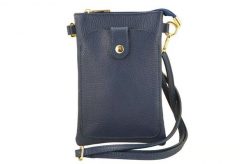 Listonoszka skórzana BARBERINI'S granatowa 963-41. Brązowe shopper bag damskie Barberinis, bez wzorów, ze skóry, bez dodatków. Za 149.99 zł.