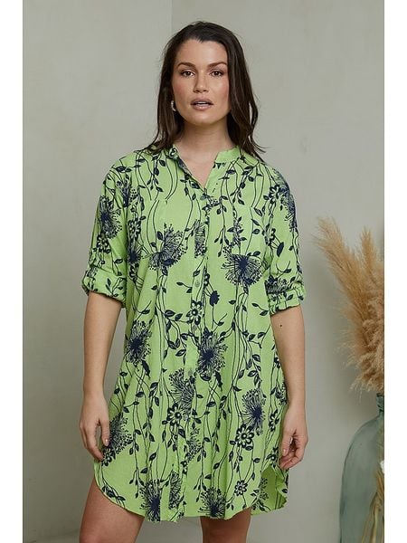 Curvy Lady Sukienka w kolorze zielonym rozmiar: 48/50. Zielone sukienki damskie Curvy Lady, na co dzień, bez wzorów, klasyczne, bez kołnierzyka, bez ramiączek, midi, proste. Za 101.23 zł.