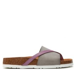 Japonki Dr. Brinkmann. Szare klapki damskie Dr. Brinkmann, bez wzorów, bez obcasa. Za 299.99 zł.