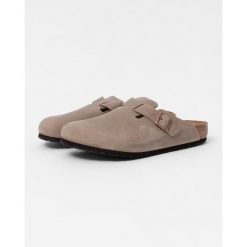 Klapki męskie Birkenstock Boston Tabacco. Brązowe klapki i japonki męskie Birkenstock, z materiału. Za 732.00 zł.