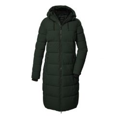 Płaszcz techniczny pikowany z kapturem zapinany na zamek damski Killtec KOW 65. Szare płaszcze damskie KILLTEC, xs, bez wzorów. Za 899.99 zł.