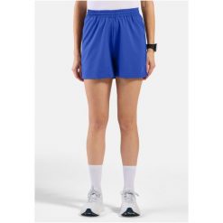 Spodenki damskie ODLO Short ESSENTIAL 4 INCH. Niebieskie szorty damskie Odlo, bez wzorów. Za 179.99 zł.