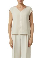 Comma Koszulka Kobiety beżowy, 38. Brązowe t-shirty damskie Comma, bez wzorów, z tkaniny, bez kołnierzyka. Za 249.95 zł.