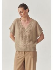 TATUUM Sweter w kolorze jasnobrązowym rozmiar: M. Brązowe swetry klasyczne damskie Tatuum, m, z wełny, bez kołnierzyka. Za 113.36 zł.