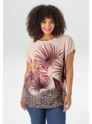 Aniston Bluzka w kolorze beżowym rozmiar: 48. Brązowe bluzki damskie Aniston, bez wzorów, bez kołnierzyka, bez ramiączek. Za 56.99 zł.