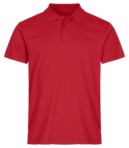Clique Koszulka Polo Single Jersey z bawełny z prążkowanym kołnierzem – Red. Czerwone koszulki polo męskie CLIQUE, l, bez wzorów, z bawełny, bez ramiączek. Za 132.77 zł.