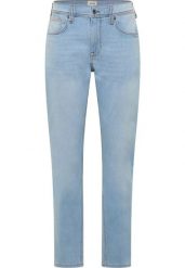 Męskie Spodnie Jeansowe Mustang Style Orlando Slim Denim Blue 1017690 5000 401. Niebieskie spodnie materiałowe męskie Mustang, bez wzorów, z denimu. Za 179.99 zł.