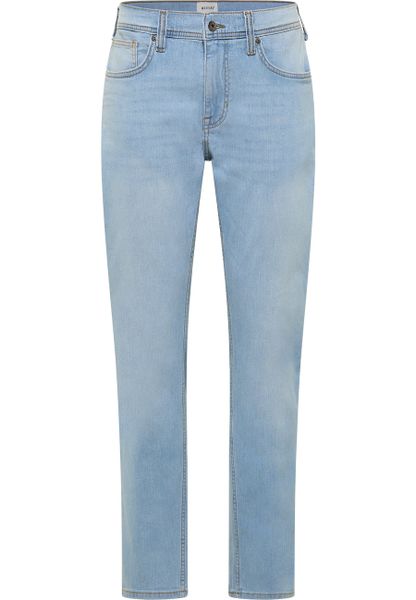 Męskie Spodnie Jeansowe Mustang Style Orlando Slim Denim Blue 1017690 5000 401. Niebieskie spodnie materiałowe męskie Mustang, bez wzorów, z denimu. Za 179.99 zł.