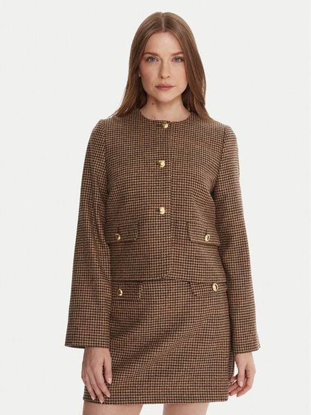 Barbour Marynarka LTA0126BR51 Brązowy Regular Fit. Brązowe marynarki i żakiety damskie Barbour, bez wzorów, z wełny. Za 909.00 zł.