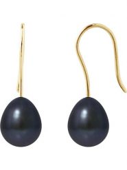 Pearl Addict Złote kolczyki z perłami rozmiar: onesize. Niebieskie kolczyki damskie Pearl Addict, z perłą, złote, z zapięciem typu bigiel. Za 382.13 zł.