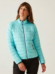 Regatta Kurtka pikowana "Hillpack II" w kolorze turkusowym rozmiar: 38. Niebieskie kurtki damskie Regatta, bez wzorów, bez kaptura. Za 141.95 zł.