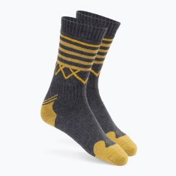 Skarpety KADVA Coryo. Szare skarpetki damskie KADVA, bez wzorów. W wyprzedaży za 37.99 zł.