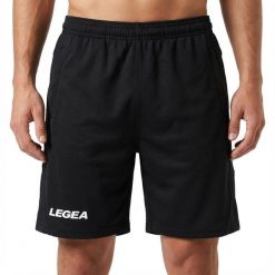 Spodenki Europa Treningowe Piłka Nożna Czarne. Czarne szorty damskie Legea, bez wzorów, casualowe. Za 72.00 zł.