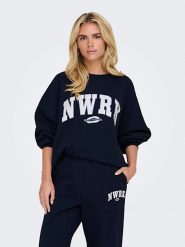 ONLY Bluza w kolorze granatowym rozmiar: S. Niebieskie bluzy bez kaptura damskie Only, s, z bawełny. Za 65.85 zł.