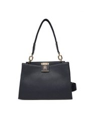 Tommy Hilfiger Torebka Th Her Med Satchel Corp AW0AW17830 Granatowy. Niebieskie torebki klasyczne damskie Tommy Hilfiger, bez wzorów, ze skóry, bez dodatków. Za 529.99 zł.