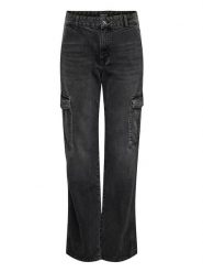ONLY Dżinsy - Regular fit - w kolorze antracytowym rozmiar: W25/L30. Czarne jeansy damskie Only, z podwyższonym stanem. Za 65.85 zł.
