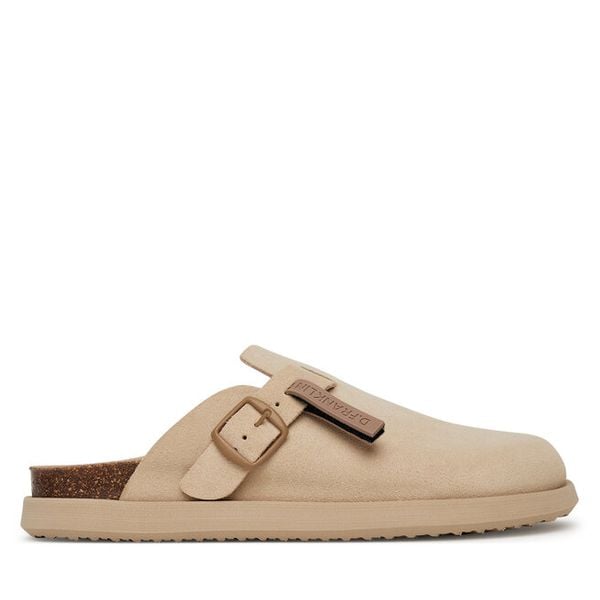 Klapki D.Franklin. Brązowe klapki damskie D.Franklin, bez wzorów, bez obcasa. Za 459.99 zł.