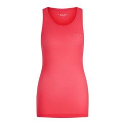 Damski tank top Falke Ultralight Cool. Czerwone topy sportowe damskie Falke, m, bez wzorów, z dzianiny, bez ramiączek. Za 297.50 zł.