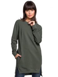 Be Wear Bluza w kolorze oliwkowym rozmiar: S. Brązowe bluzy bez kaptura damskie Be Wear, s. Za 150.02 zł.