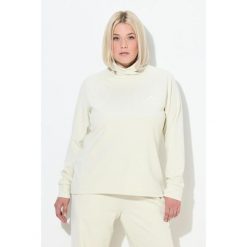 Damskie Bluza stójka długi rękaw otwory na kciuki antybakteryjna. Brązowe bluzy bez kaptura damskie Ulla Popken, plus size, z elastanu. Za 279.99 zł.