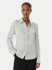 Calvin Klein Koszula LV044F107G Zielony jasny Regular Fit. Zielone koszule damskie CALVIN KLEIN, xs, bez wzorów, z wiskozy, bez kołnierzyka, bez ramiączek. Za 649.99 zł.