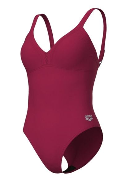 Strój kąpielowy damski jednoczęściowy plażowy na basen Arena Bodylift Lara. Czerwone stroje jednoczęściowe damskie Arena, l, bez wzorów. Za 251.98 zł.