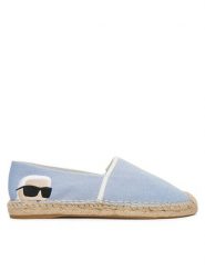 KARL LAGERFELD Espadryle Kamini KL80111G Błękitny. Niebieskie espadryle damskie Karl Lagerfeld, bez wzorów, z materiału, bez obcasa. Za 659.99 zł.