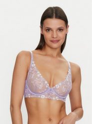 Hunkemöller Biustonosz z fiszbiną Lillia 205399 Fioletowy. Fioletowe biustonosze Hunkemöller, bez wzorów, z syntetyku. Za 99.99 zł.