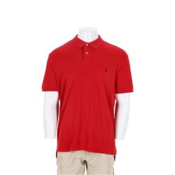 Second life - Polo Ralph Lauren koszulka męska z krótkim rękawem - Jak nowy. Czerwone koszulki polo męskie Ralph Lauren, l, bez wzorów, z tkaniny, bez ramiączek. Za 127.76 zł.