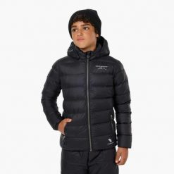Kurtka puchowa junior hiking wodoodporna wiatroszczelna Östersund 2.0. Szare kurtki damskie SWEDEMOUNT, na zimę, m, bez wzorów, z materiału, bez kaptura. Za 324.99 zł.