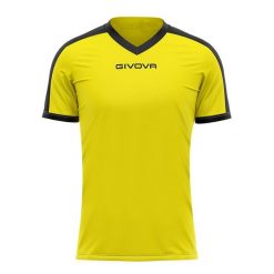 Koszulka piłkarska dla dorosłych Givova Revolution Interlock. Czarne bluzki damskie Givova, xs, bez wzorów, bez kołnierzyka. Za 122.99 zł.