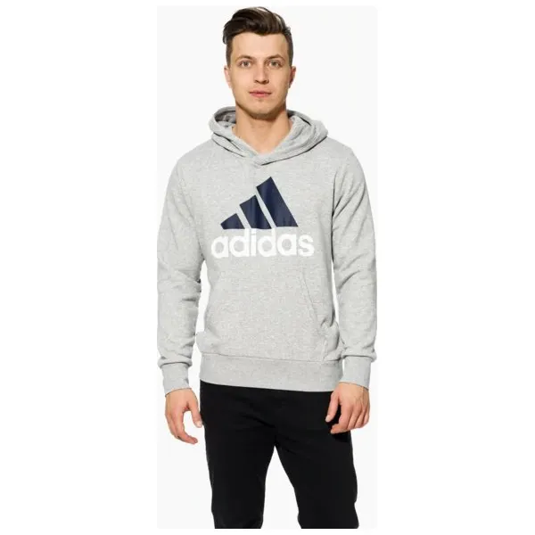 Adidas Bluza Ess Lin P/o Ft , szary, rozmiar XL. Szare bluzy z kapturem męskie Adidas, m, z bawełny. W wyprzedaży za 199.99 zł.
