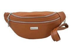 Saszetka skórzana nerka BARBERINI'S 985-12 j. brązowa. Brązowe shopper bag damskie Barberinis, bez wzorów, ze skóry, bez dodatków. Za 169.99 zł.