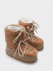 Trendyol Kozaki zimowe w kolorze jasnobrązowym rozmiar: 37. Brązowe kozaki damskie Trendyol, bez obcasa. Za 326.99 zł.