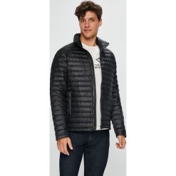 Calvin Klein Jeans - Kurtka puchowa. Czarne kurtki męskie Calvin Klein Jeans, l, bez wzorów, z jeansu, z kapturem. W wyprzedaży za 639.90 zł.