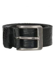 HIDE & STITCHES Skórzany pasek w kolorze czarnym rozmiar: 115. Czarne paski męskie HIDE & STITCHES, bez wzorów, z materiału. Za 100.99 zł.