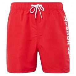 Spodnie do wody męskie Reebok Yestin. Czerwone spodnie sportowe męskie Reebok, z materiału. Za 83.30 zł.