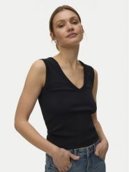 Vero Moda Top Chloe 10342916 Czarny Regular Fit. Czarne topy damskie Vero Moda, m, bez wzorów, z bawełny, bez kołnierzyka. Za 69.99 zł.